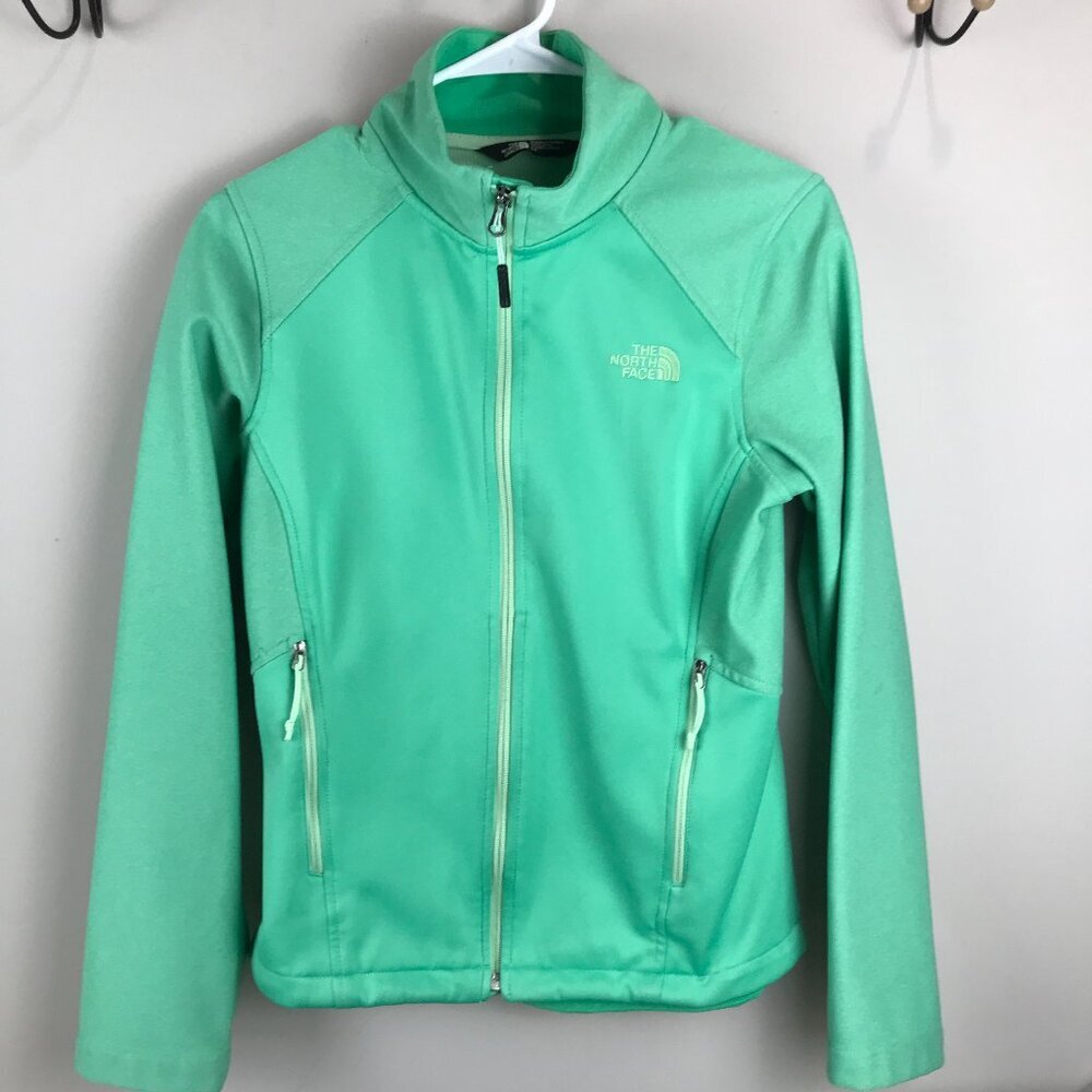 Women's The North Face, Mint Green Soft Shell jacket, Size S